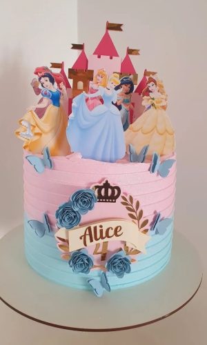 #044 - Arquivo de Corte Topo de Bolo - Princesas