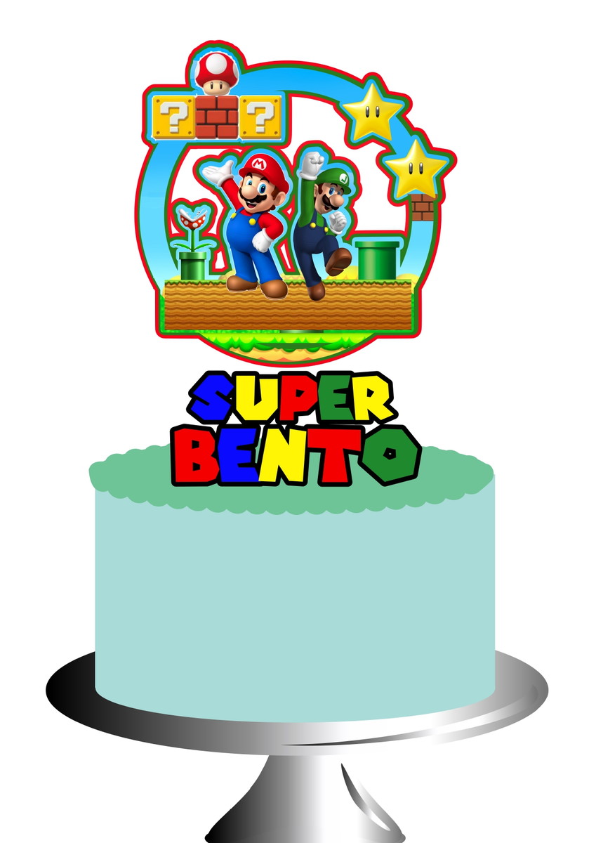 10 Arquivos Por R$ 10,00 Topo de Bolo Super Mario