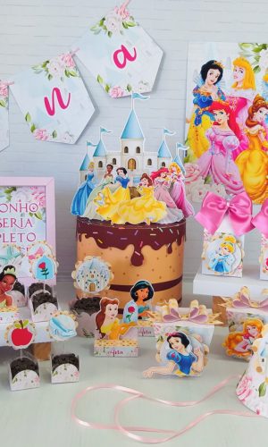 #1085 Arquivo de corte Só um bolinho Princesas STUDIO E PDF