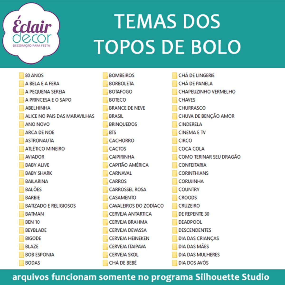 Arquivos de Corte Topo de Bolo - Imagem 3