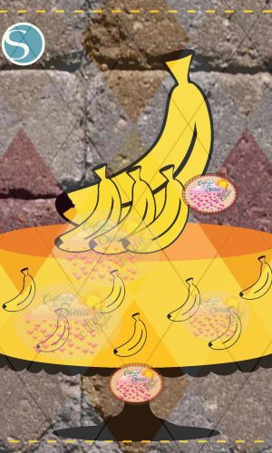 2157 - ARQUIVO TOPO DE BOLO BANANAS Camadas - STUDIO