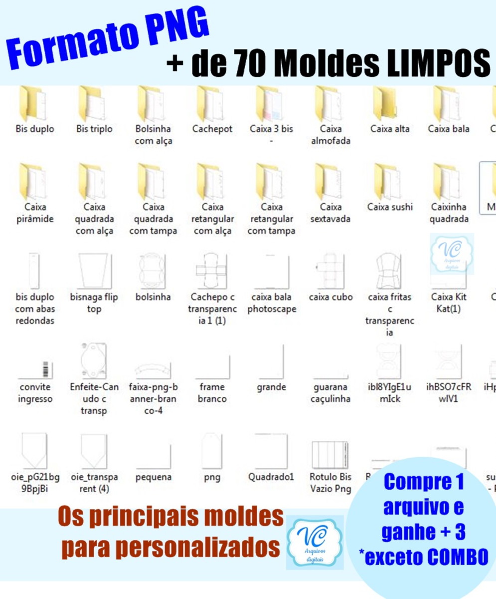230= Arquivo de Corte Moldes de personalizado em PNG