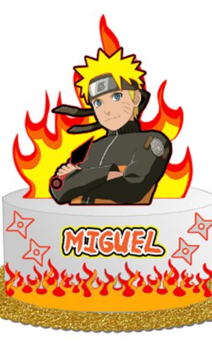 259 Arquivo topo de bolo Naruto + 3 arquivos da loja