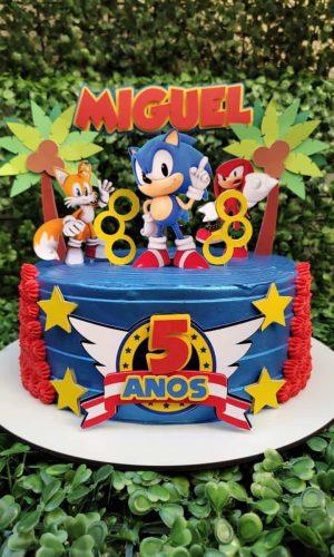 2 Arquivo de Corte Topo de Bolo Sonic 7