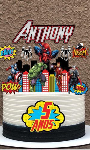 2 Arquivos - Topo de Bolo Vingadores 9