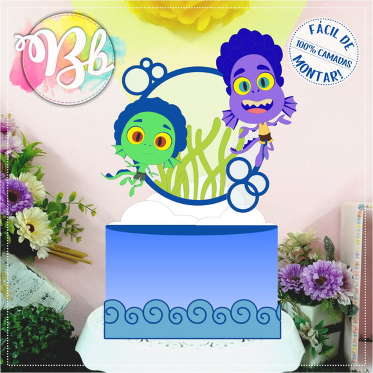 3 TOPO DE BOLO LUCA STUDIO - Imagem 2