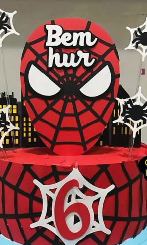 430- arquivo de corte topo de bolo homem aranha