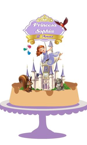 504 - Topo de Bolo Princesa Sofia12