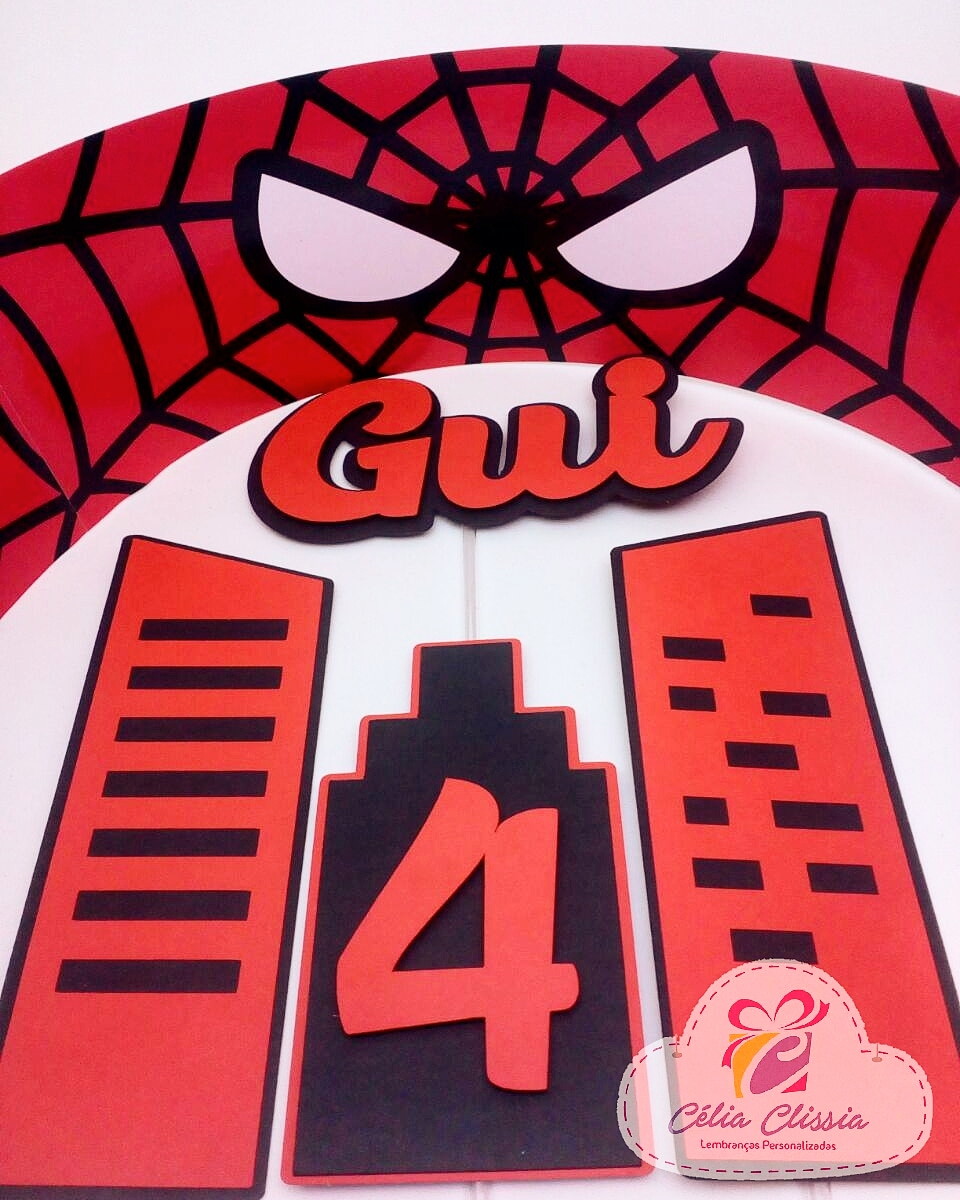 #705 Arquivo Digital Topo de Bolo Homem Aranha CAMADA STUDIO