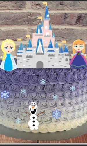Arquivo de Corte topo de bolo frozen camada