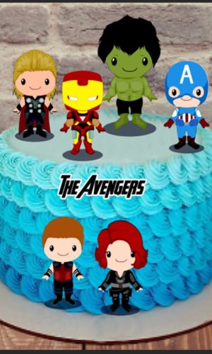 Arquivo de Corte-topo de bolo os vingadores camada
