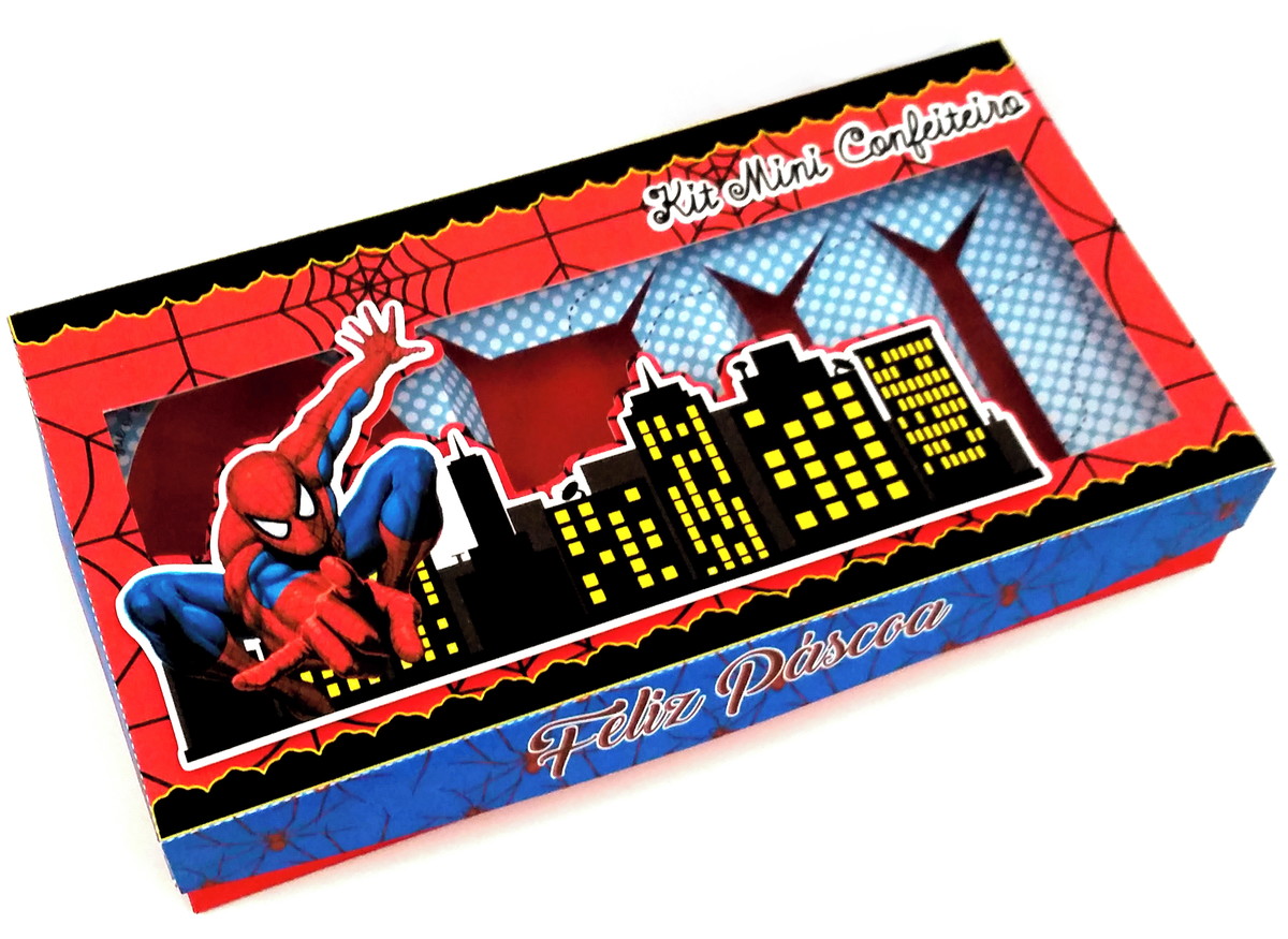 Arquivo Corte - Kit Confeiteiro Homem Aranha