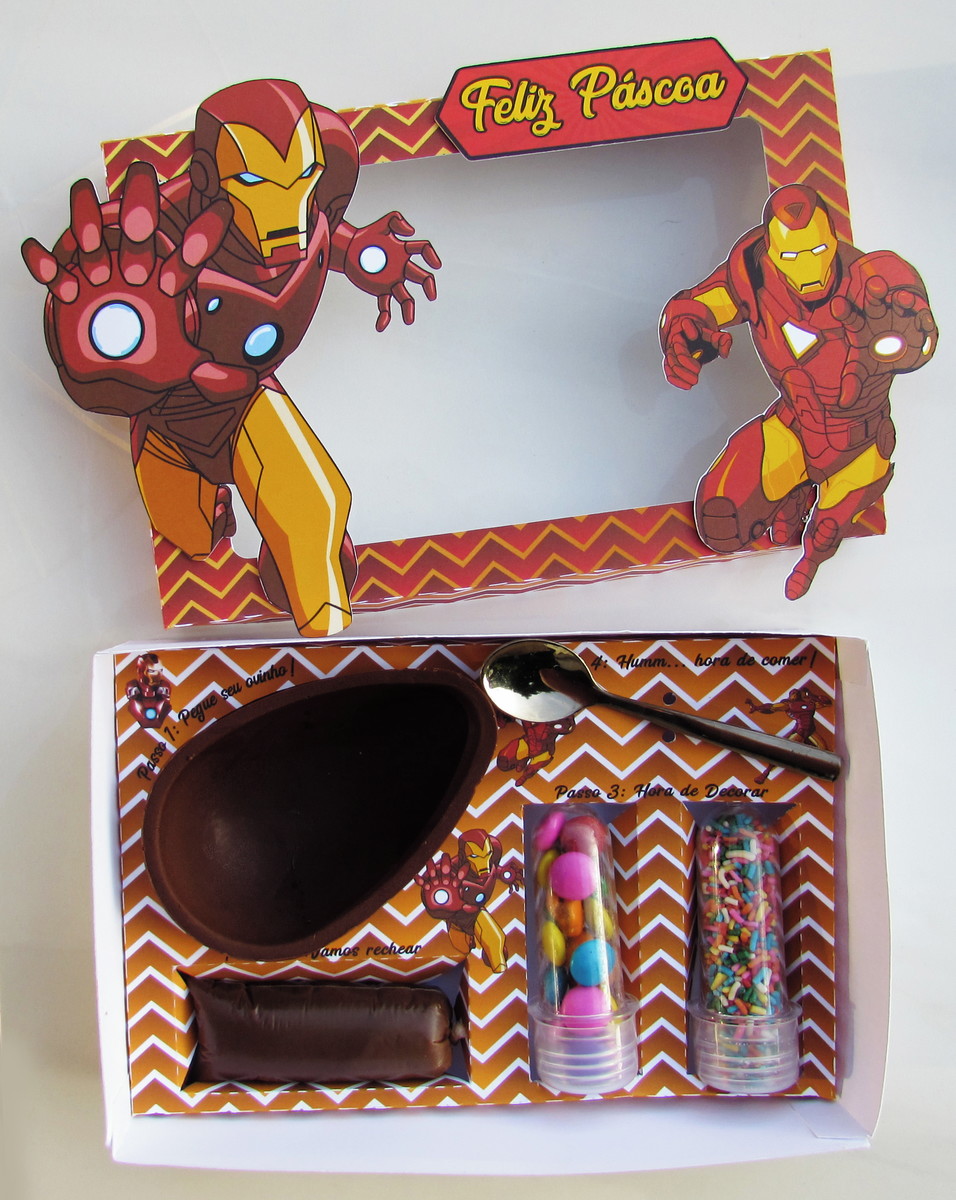 Arquivo Corte - Kit Confeiteiro Homem de Ferro - Imagem 3