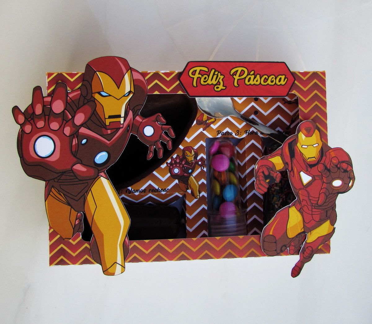 Arquivo Corte - Kit Confeiteiro Homem de Ferro