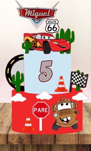 Arquivo Corte - Topo Carros Disney (camadas -cod-886