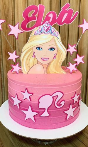 Arquivo Corte Topo de Bolo Barbie Delicada