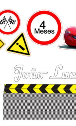 Arquivo Corte Topo de Bolo Carros + 4 Arquivos a Sua Escolha