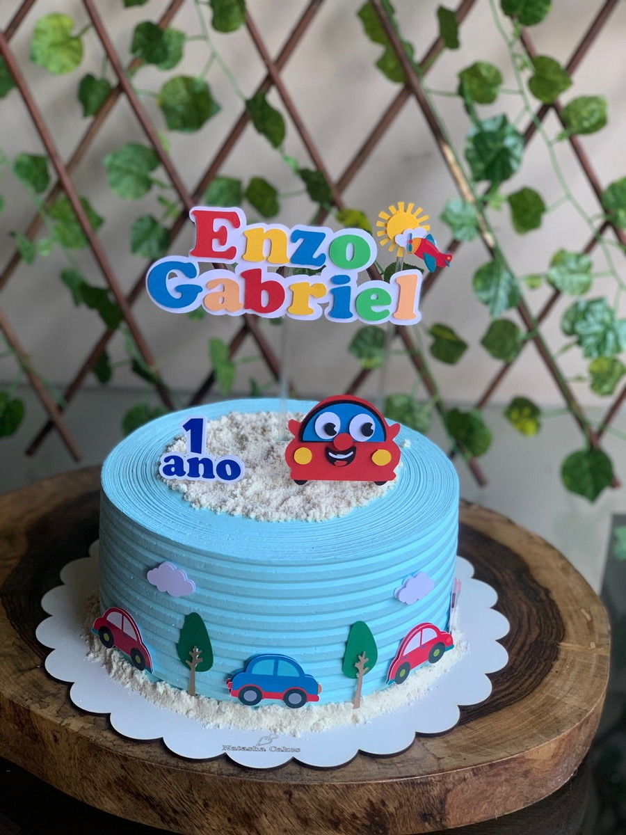 Arquivo Topo de Bolo Carros + 4 Arquivos a Sua Escolha
