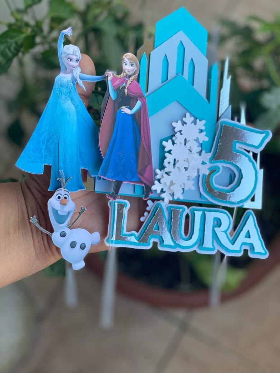 Arquivo Corte: Topo de Bolo Frozen 004