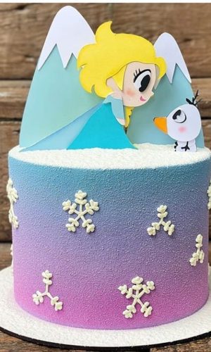 Arquivo Corte: Topo de Bolo Frozen 007