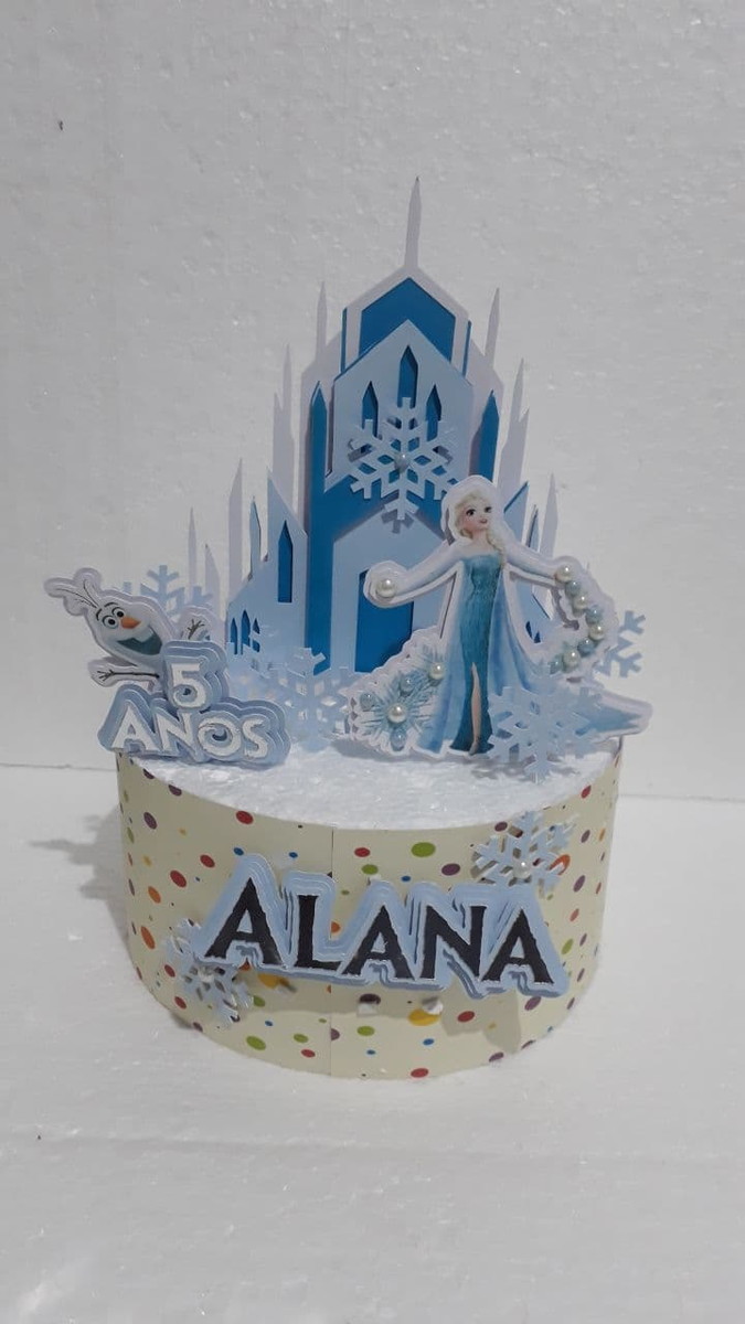 Arquivo Topo de Bolo Frozen + 4 Arquivos a Sua Escolha