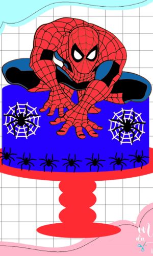 Arquivo Corte: Topo de Bolo Homem Aranha 003