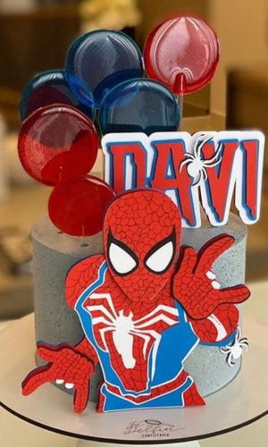 Arquivo corte Topo de bolo Homem Aranha CAMADAS STUDIO #1860