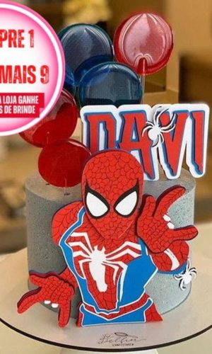Arquivo Corte Topo de Bolo Homem Aranha Studio #1860