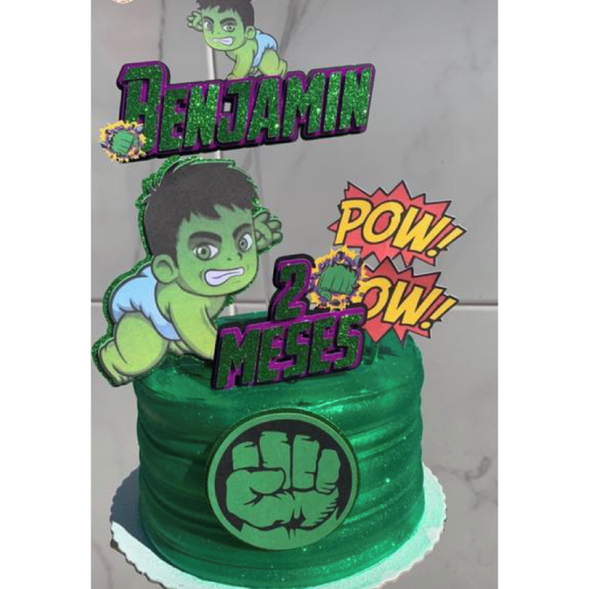 Arquivo Corte Topo de Bolo Hulk + 4 Arquivos a Sua Escolha