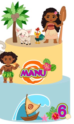Arquivo Corte: Topo de Bolo Moana 003