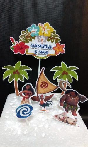 Arquivo Corte Topo de Bolo Moana