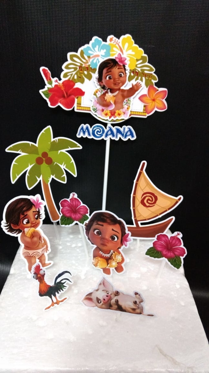 Arquivo Corte Topo de Bolo Moana