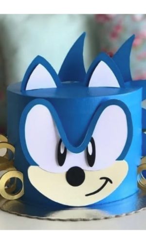 Arquivo Corte Topo de Bolo Sonic + 4 Arquivos a Sua Escolha