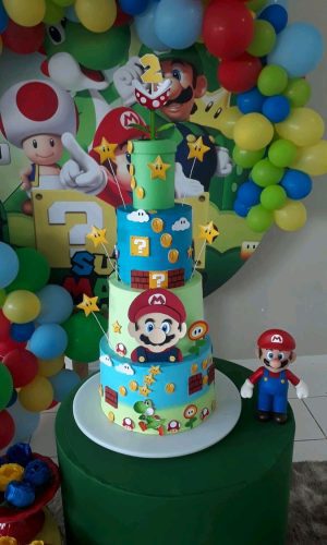 Arquivo corte Topo de bolo Super Mario