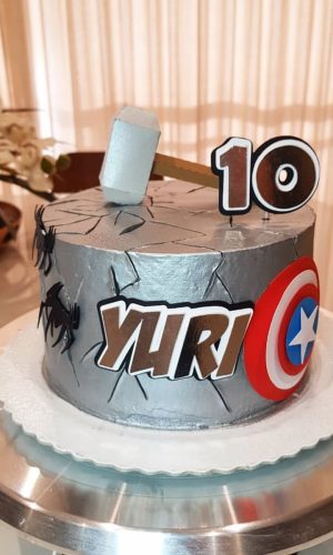 Arquivo Corte: Topo de Bolo Vingadores Martelo Thor 003