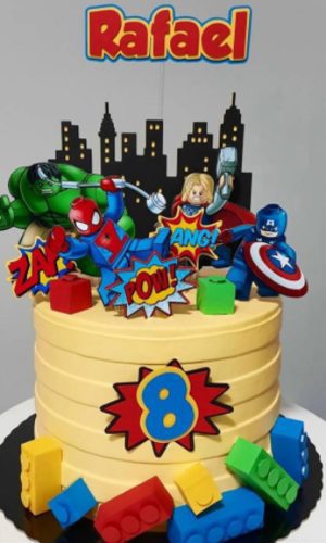 Arquivo Corte: Topo de Bolo Vingadores 004