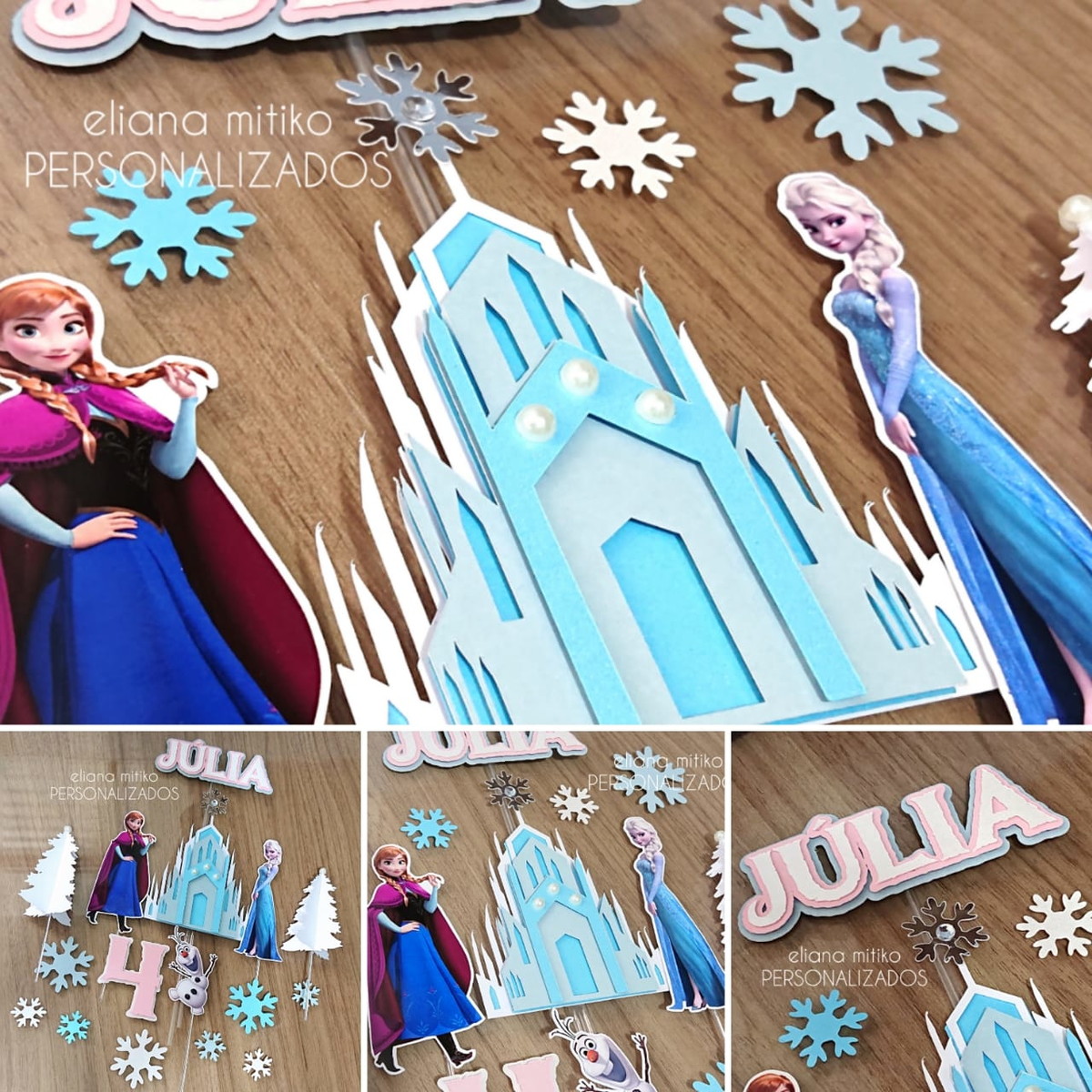 Svg Studio Fcm Cwprj Dxf Ttf Png Kit Dig Topo Frozen Castelo - Imagem 3