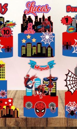 Arquivo Corte - Topo Homem Aranha (Combo) -COD-374