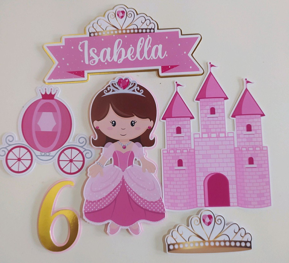 Arquivo corte Topo princesa cute castelo+brinde