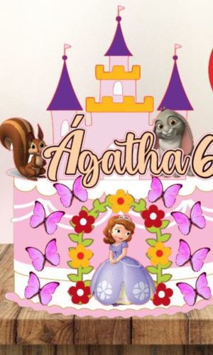 Arquivo Corte - Topo Princesa Sofia 5 -cod-802