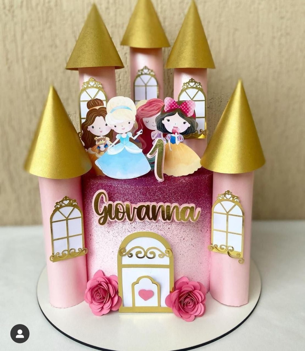 Arquivo Corte -topo Princesas e Castelo Super Luxo-studio