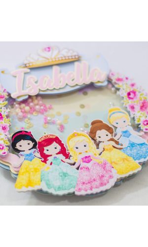 Arquivo Corte -Topo Shaker Princesas Disney-STUDIO