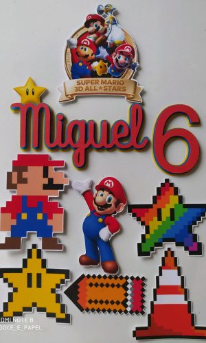 Arquivo corte topo super Mário Star+ brinde