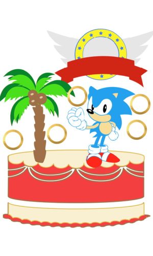 Kit com 5 arquivos de corte: 01-SONIC (100% EM CAMADAS)