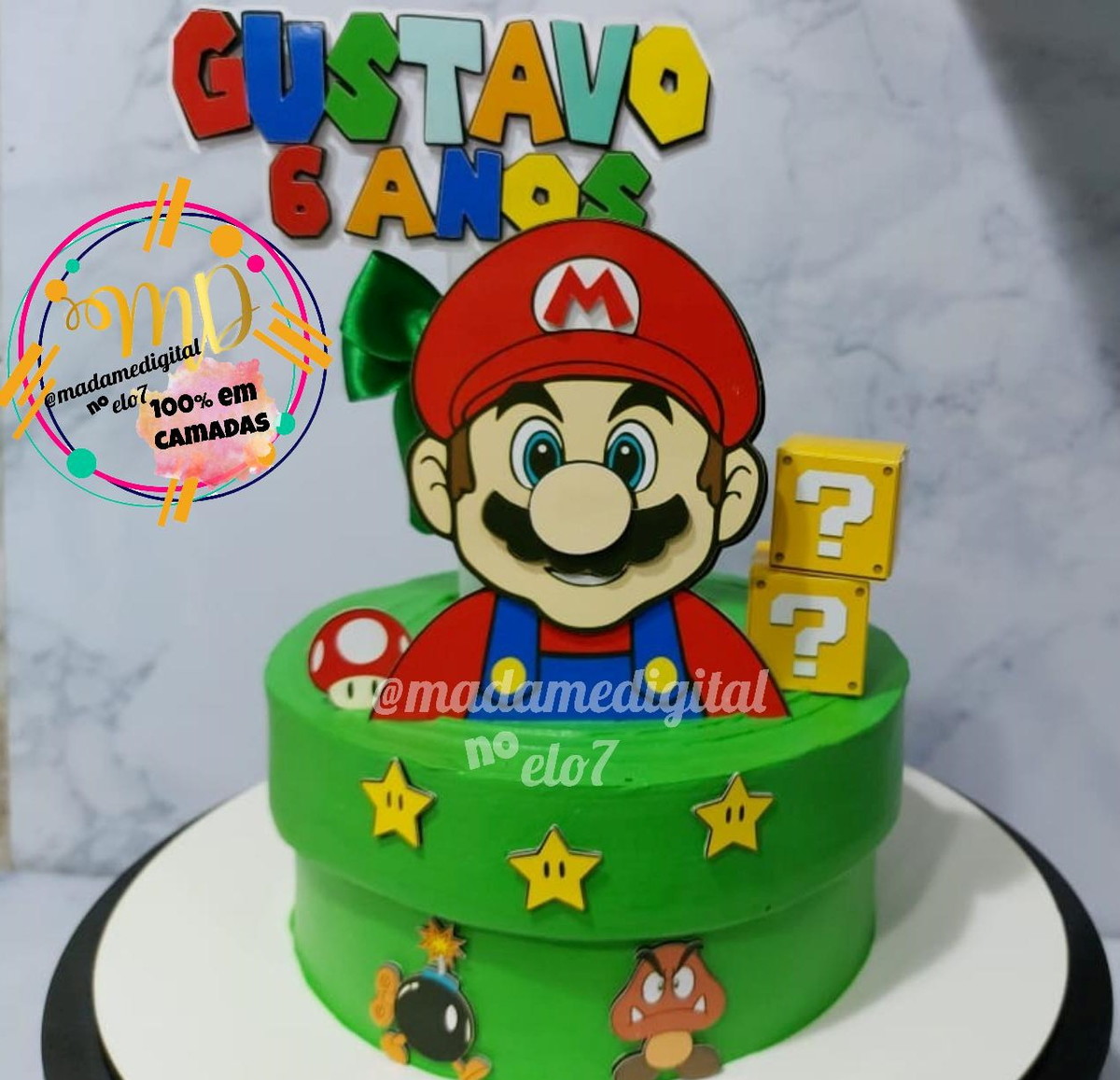 Kit com 5 arquivos de corte:02-SUPER MARIO (100% em camadas)