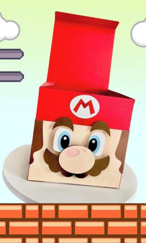 Arquivo de Corte Caixa Cubo Super Mario