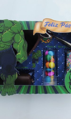 Arquivo de corte caixa ovo de colher Hulk 102