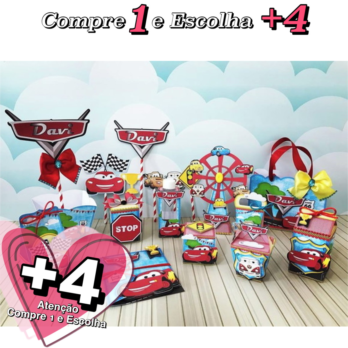 Arquivo de Corte Carros Disney 001 - Studio, Png e pdf