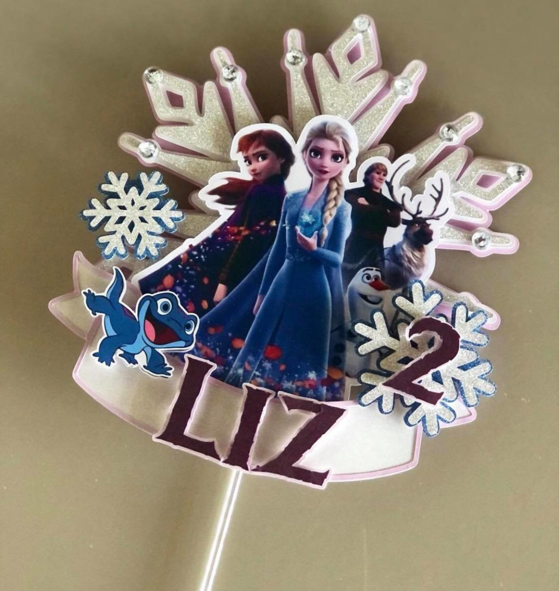 ARQUIVO DE CORTE DIGITAL - TOPO DE BOLO FROZEN - Imagem 5