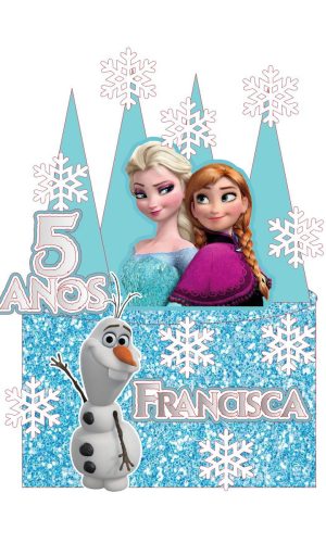 Arquivo de Corte Digital - Topo de Bolo Frozen
